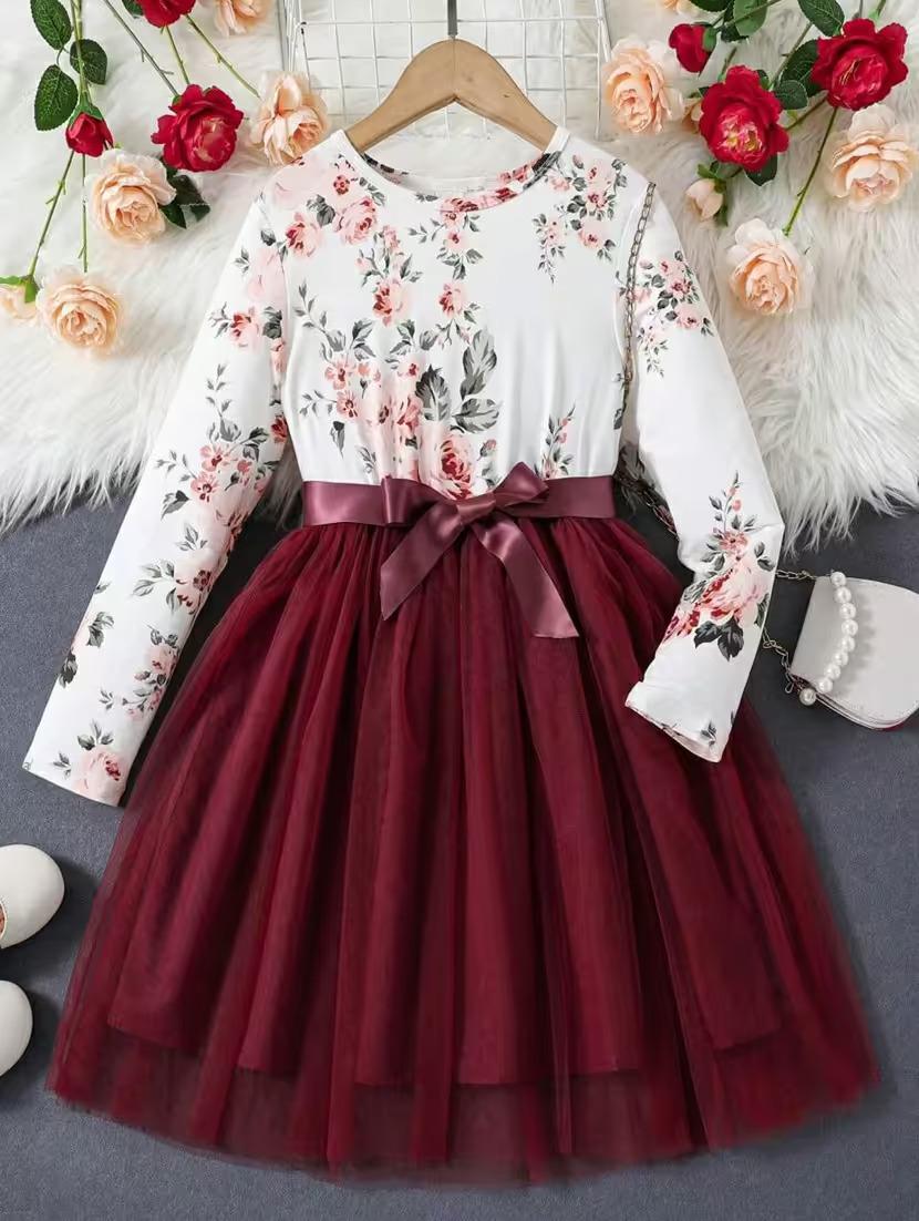  Party Wear long sleeves frock