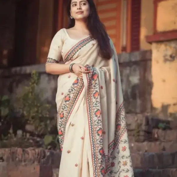 Cotton Linen Saree