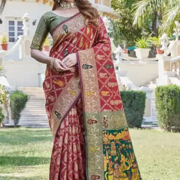 Cotton Silk Jacquard Saree
