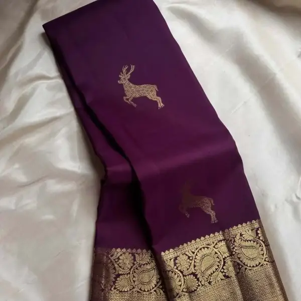 Banarasi Pure Silk Saree (Wine)