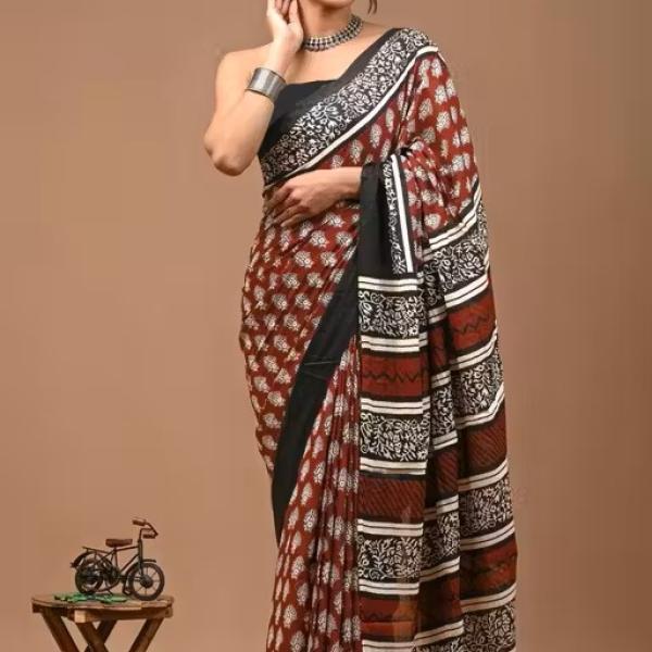 women cotton saree