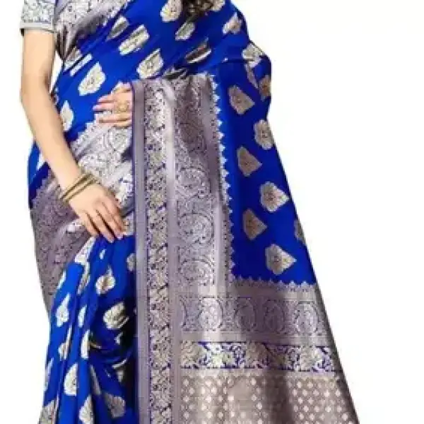 Kanjivaram Pure Silk Saree (Blue)