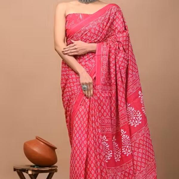 women cotton saree