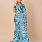 women crepe saree