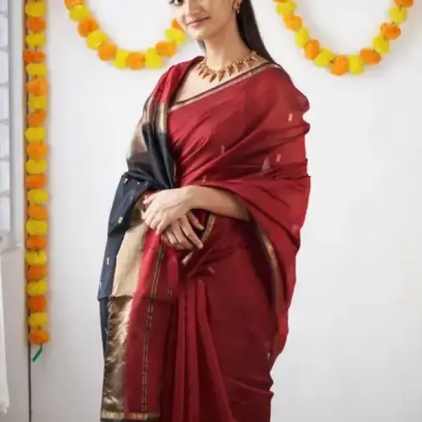 Cotton jute saree