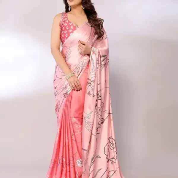 Satin Saree