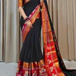 Narayanpet Cotton Silk Saree (Black)