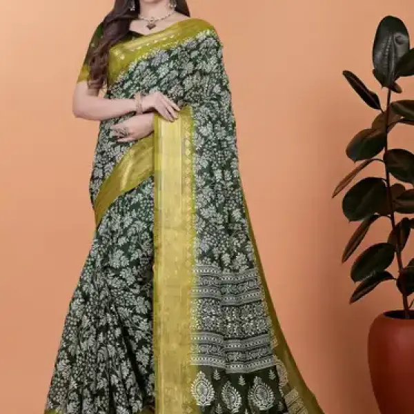Cotton Blend Saree
