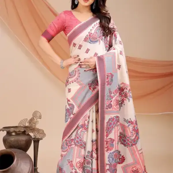 Cotton Silk Jacquard Saree