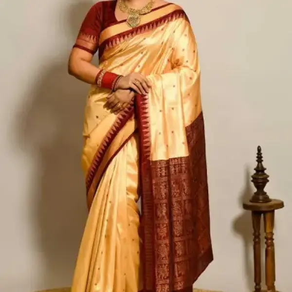 women dopian silk saree