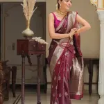 Litchi Silk Saree