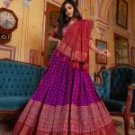 Pure Dolla silk chaniya choli with viving mill foil concept