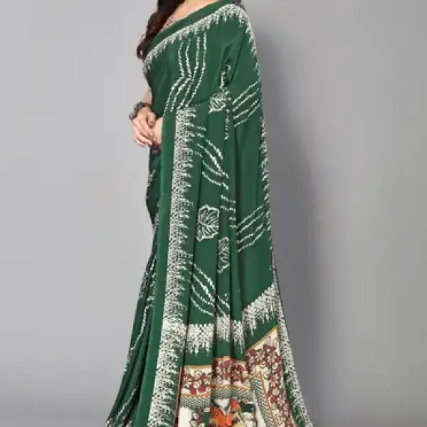 women crepe saree