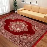 Red Cotton Carpet  Art Form Type Dhurrie Weaving(sf)