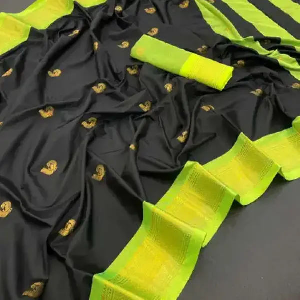 Paithani Pure Silk Saree (Black)