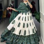 Pure Dolla silk chaniya choli with viving mill foil concept