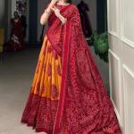 Pure Dolla silk chaniya choli with viving mill foil concept