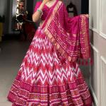 Pure Dolla silk chaniya choli with viving mill foil concept