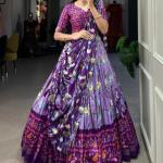 Pure Dolla silk chaniya choli with viving mill foil concept