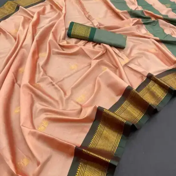 Paithani Pure Silk Saree (Cream)