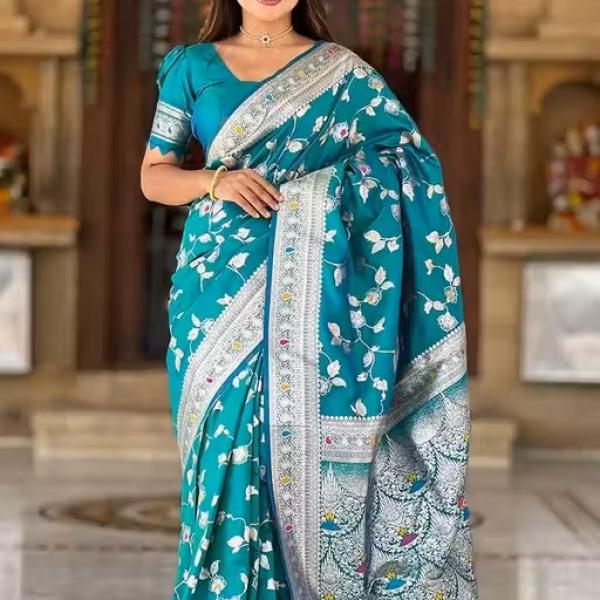women silk saree