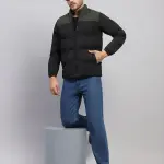 Rock.it Men Black Solid Hooded Full Sleeve Jacket