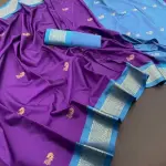 Paithani Pure Silk Saree (Purple)