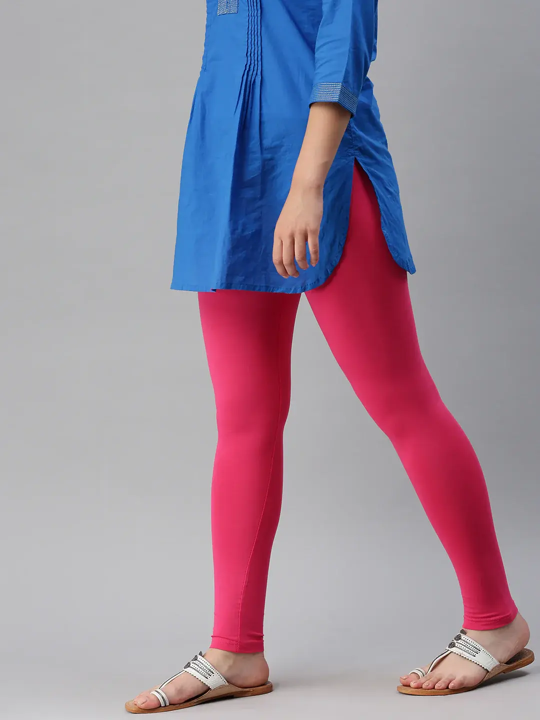 Ankle Length Leggings Cotton PINK