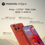 MOTOROLA Edge 50 Neo, 8 GB Ram, 256 PANTONE Poinciana, Smartphone
