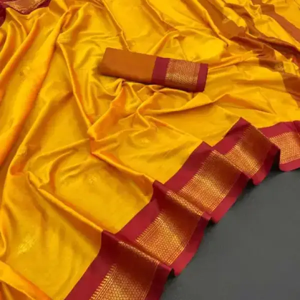 Paithani Pure Silk Saree (Yellow)