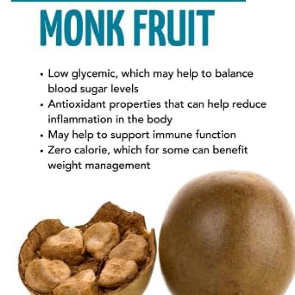 ZEVIC Monk Fruit Sweetener Organic Powder | 100% Natural Sugar Free