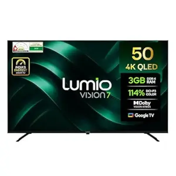 Lumio Vision 7 127 cm (50 inches) 4K Ultra-HD Smart QLED Google TV FTW2-ADSG Visit the Lumio Store
