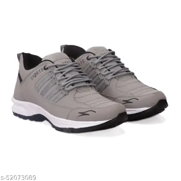 GR Stylish Grey Sports Shoes