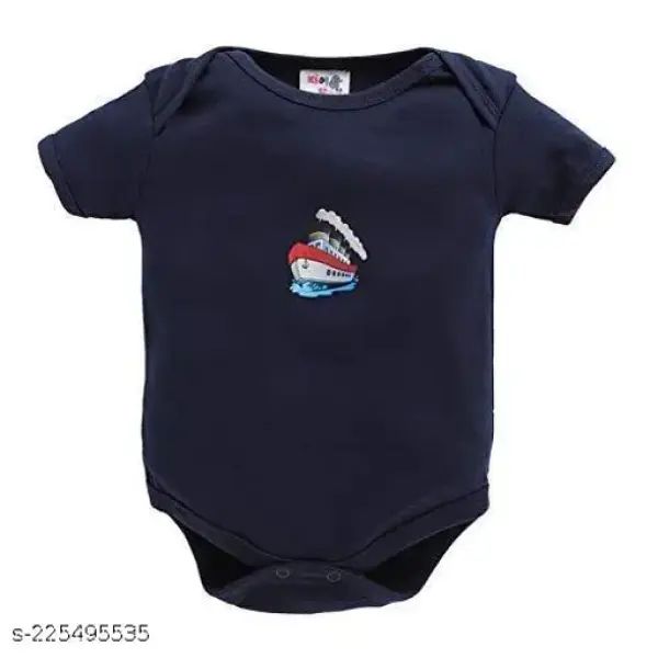 100% Cotton Baby Bodysuit Short Sleeve Half Romper Pack of 3 Soft & Comfortable for Kids