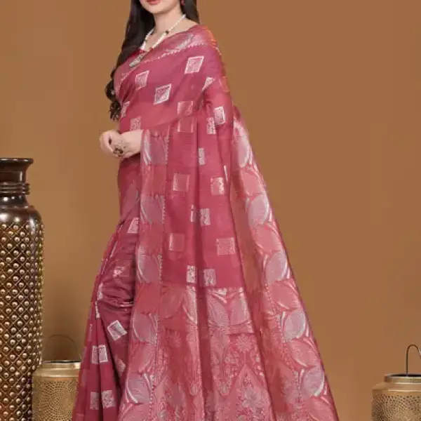 Litchi Silk Saree
