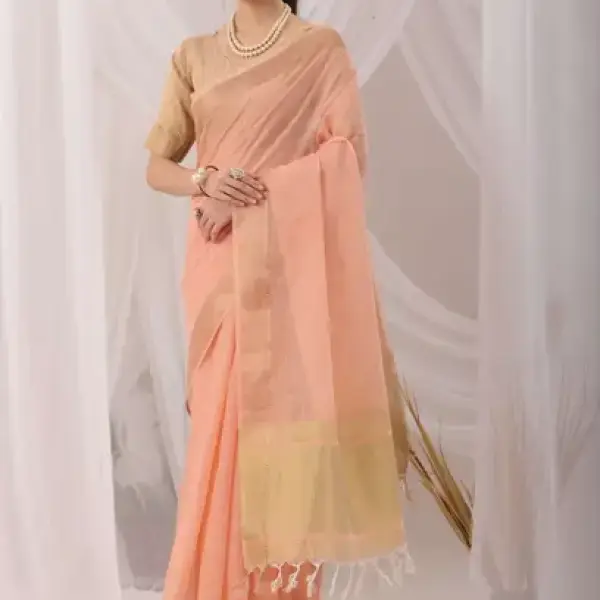 Cotton Linen Saree