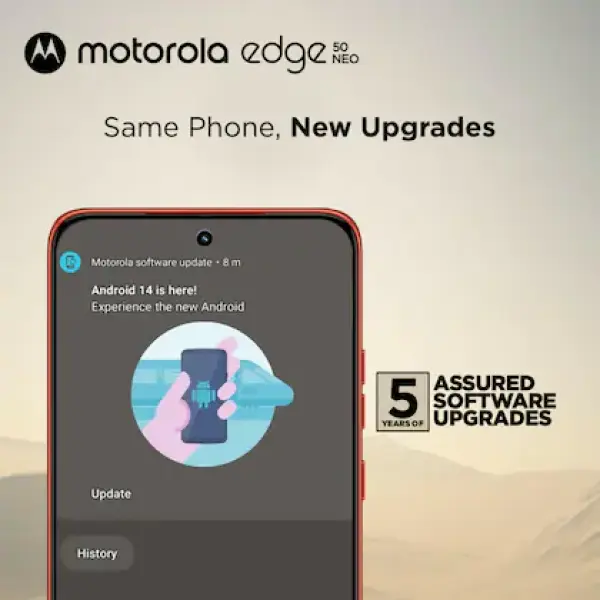 MOTOROLA Edge 50 Neo, 8 GB Ram, 256 PANTONE Poinciana, Smartphone