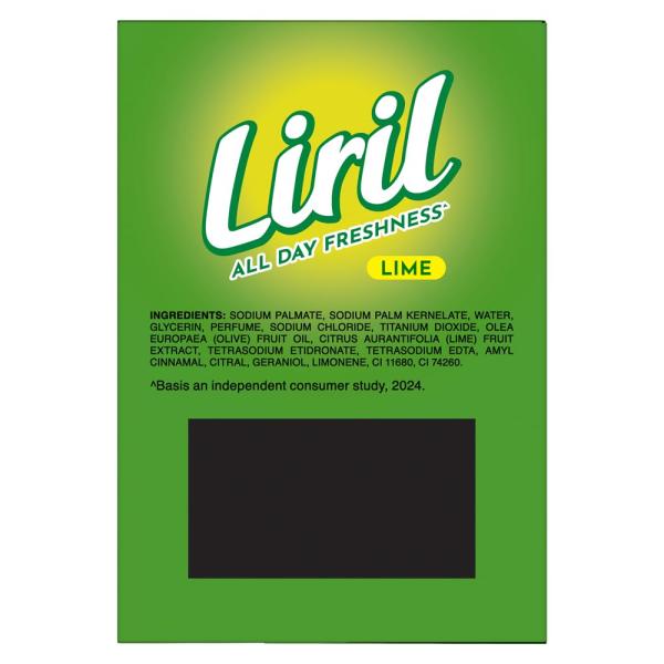 Liril Lime Bathing Bar | Feel the Citrus Burst of Freshness | Pack of 4 (4 x 125g)