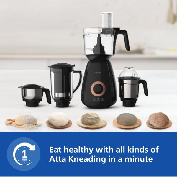 Philips Stainless Steel Mixer Grinder + Food Processor,