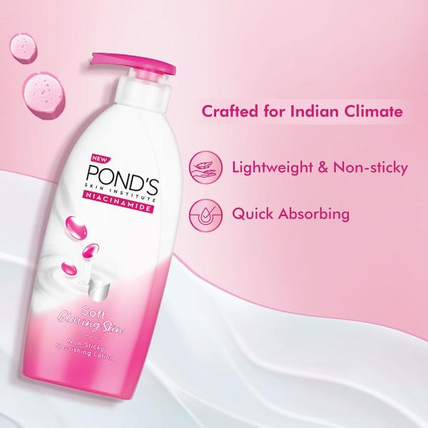 POND's Triple Vitamin Moisturising Body Lotion, 275Ml, For Dry Skin, Smooth And Soft Skin (Pack of 2)