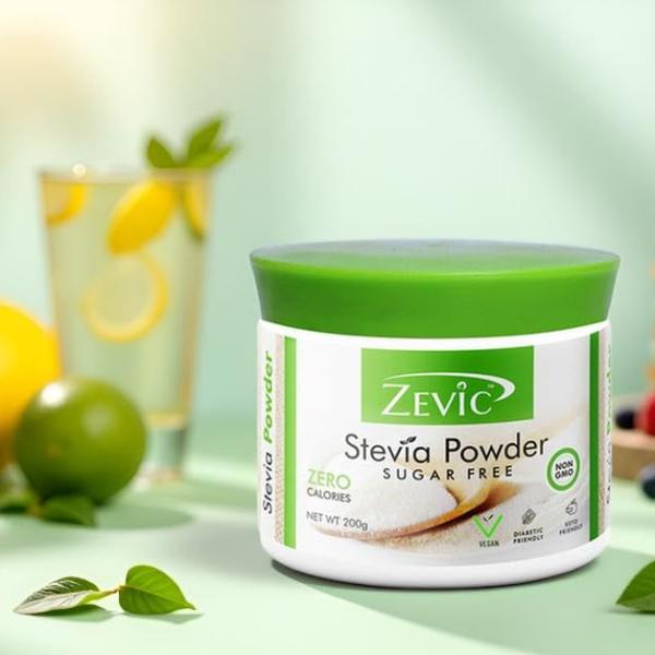 Zevic Stevia Sugar Free White Powder | Zero Calories & Vegan