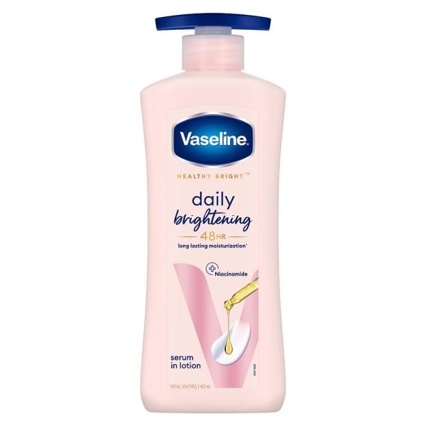 Vaseline Daily Brightening Body Lotion For Healthy & Glowing Skin with Niacinamide 400ml