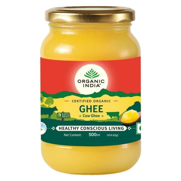 A TATA Product - Organic India Pure Cow Ghee, 500ml, Lab Tested on 600+ Parameters