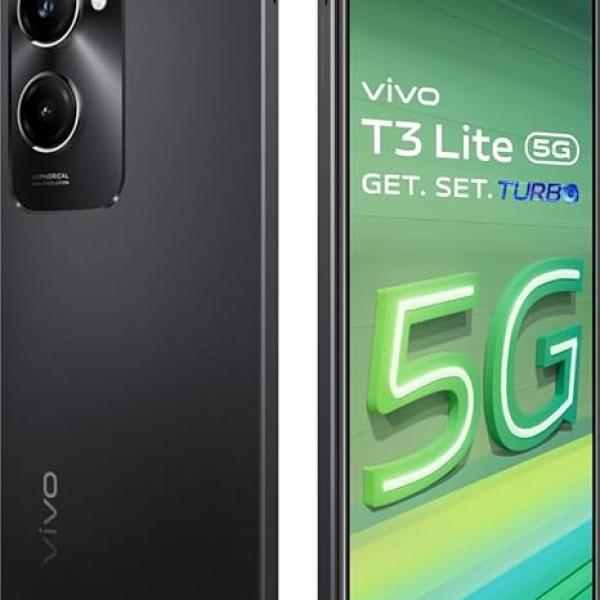 Vivo T3 Lite 5G Smartphone (Majestic Black, 6GB Ram 128GB Storage)