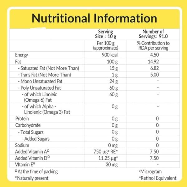 Dalda Refined Sunflower, 840g (Pouch)