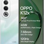Oppo K12x 5G with 45W SUPERVOOC Charger in-The-Box (Breeze Blue, 128 GB) (6 GB RAM)