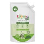 Koparo Organic Dishwash Liquid | 2 Litres | Lime And Basil Fragrance