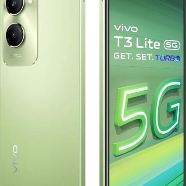 Vivo T3 Lite 5G Smartphone (Vibrant Green, 6GB Ram 128GB Storage)