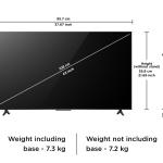 TCL 108 cm (43 inches) Metallic Bezel Less Series 4K Ultra HD Smart LED Google TV 43V6C (Black)