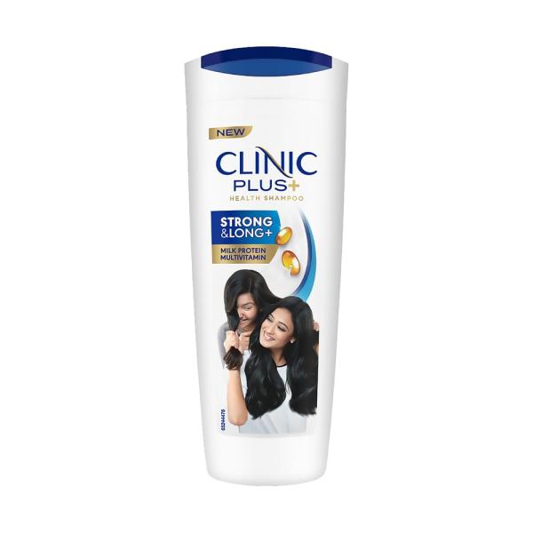 Clinic Plus Strong & Long Shampoo 340 ml|| With Milk Proteins & Multivitamins for Healthy and Long Hair - Strengthening Shampoo for Hair Growth